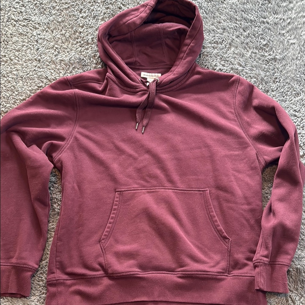 Amazon Essentials Red Hoodie Sweatshirt Pullover